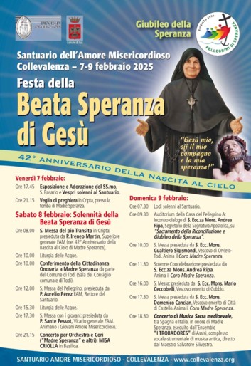 inaugurazione giubileo 2025 a Collevalenza